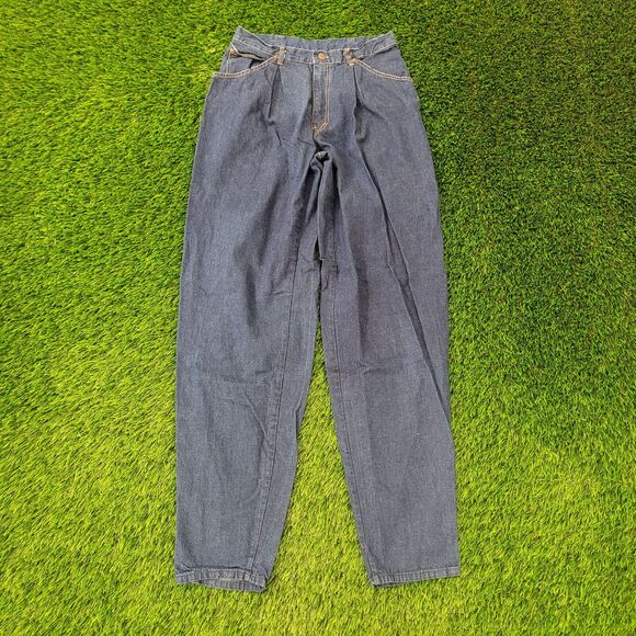 Vintage 80s MOD High-Waist Tapered Jeans Womens 4 28x33 Talon USA - Picture 1 of 16